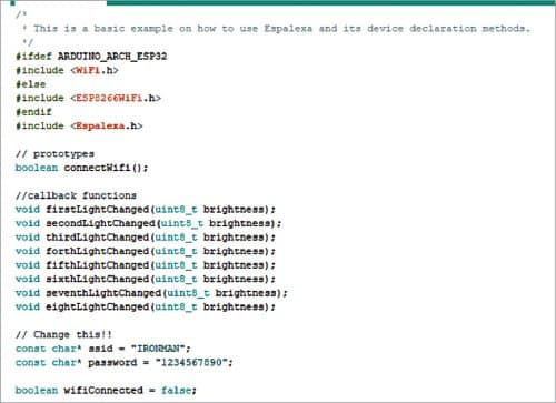 Code for ESP8266