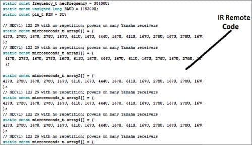 Arduino code