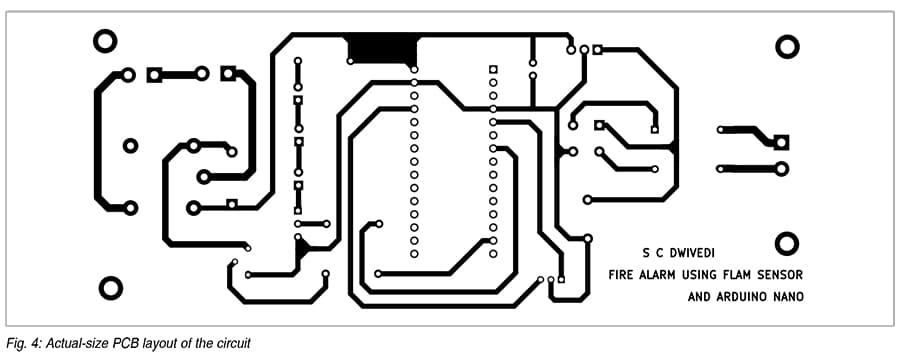 Flame-Sensing Fire Alarm PCB