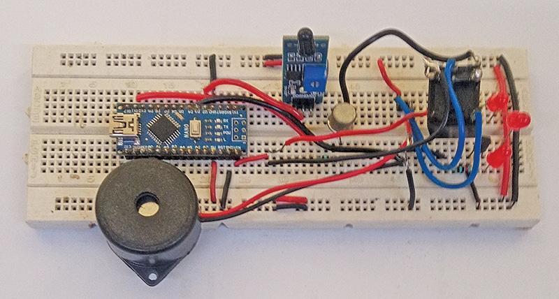 Flame-Sensing Fire Alarm Using an Arduino Nano