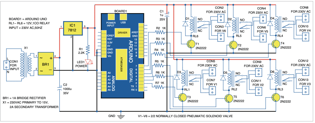 Block diagram of the school bell with alert